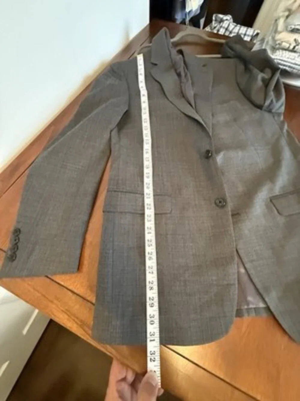 Lauren Ralph Lauren Gray Blazer 100% Wool Jacket 40L